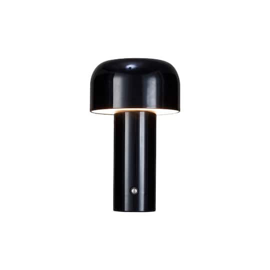 Hello Honey® 8.25" Black Round Metal LED Rechargeable Table Lamp Set, 2ct.